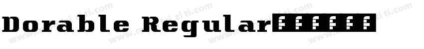 Dorable Regular字体转换